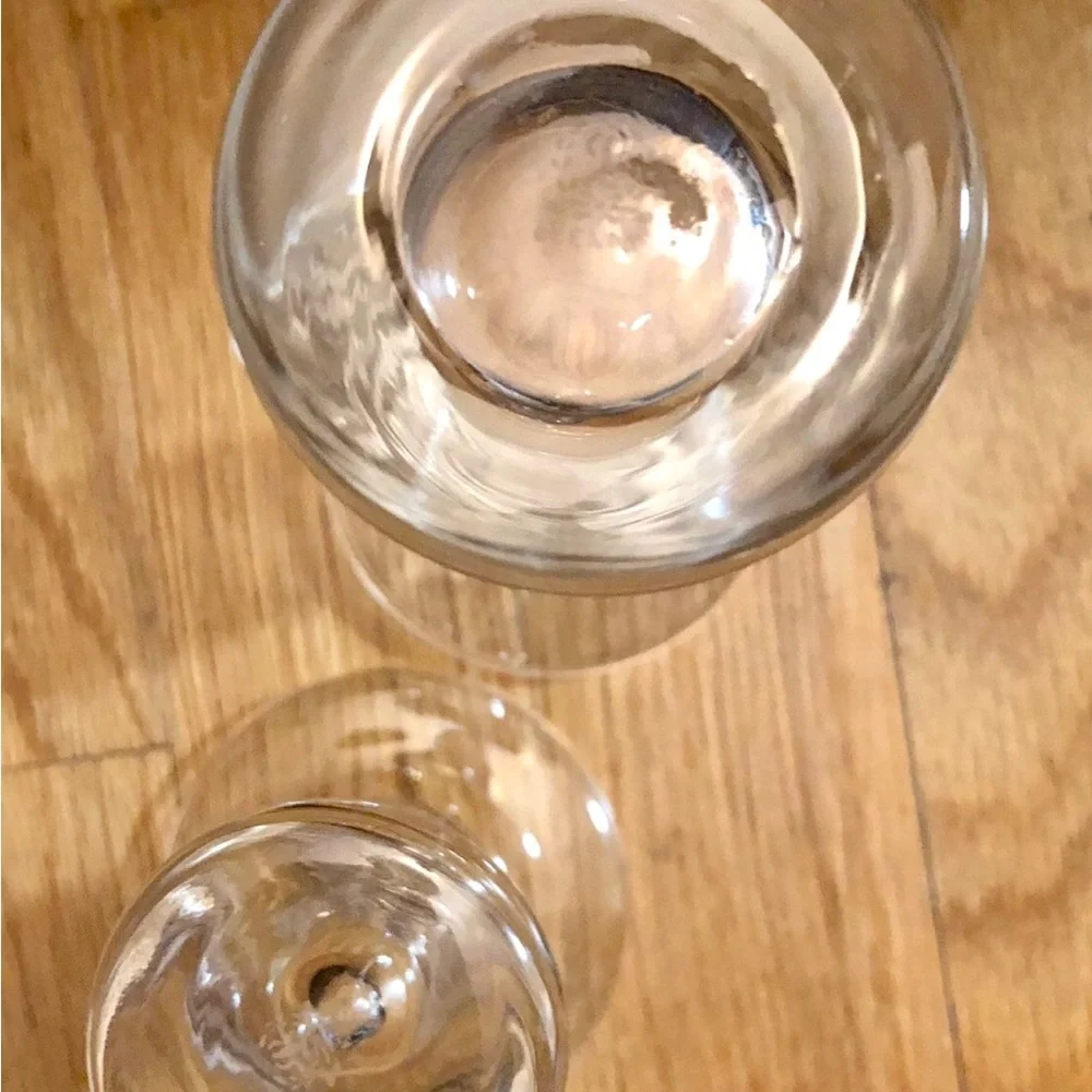 Lenox Fine Crystal Rhythm Taper Or Pillar Candlesticks Set of 2